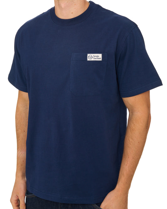 Sergio Tacchini Sergio Tacchini Gallo Pocket T Shirt Navy Blue