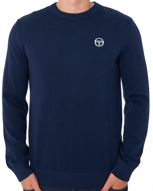 Sergio Tacchini Sergio Tacchini Crew Knit Navy Blue