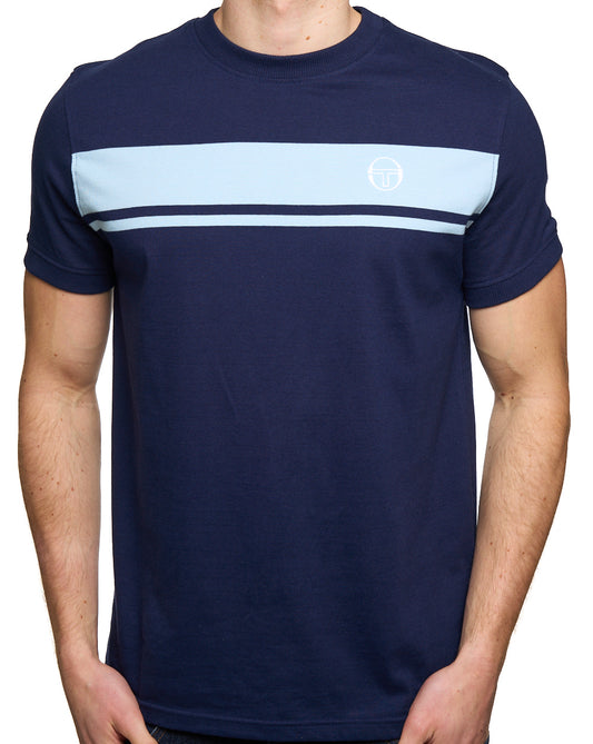 Sergio Tacchini Sergio Tacchini Masters T-Shirt Marineblau/Hellblau