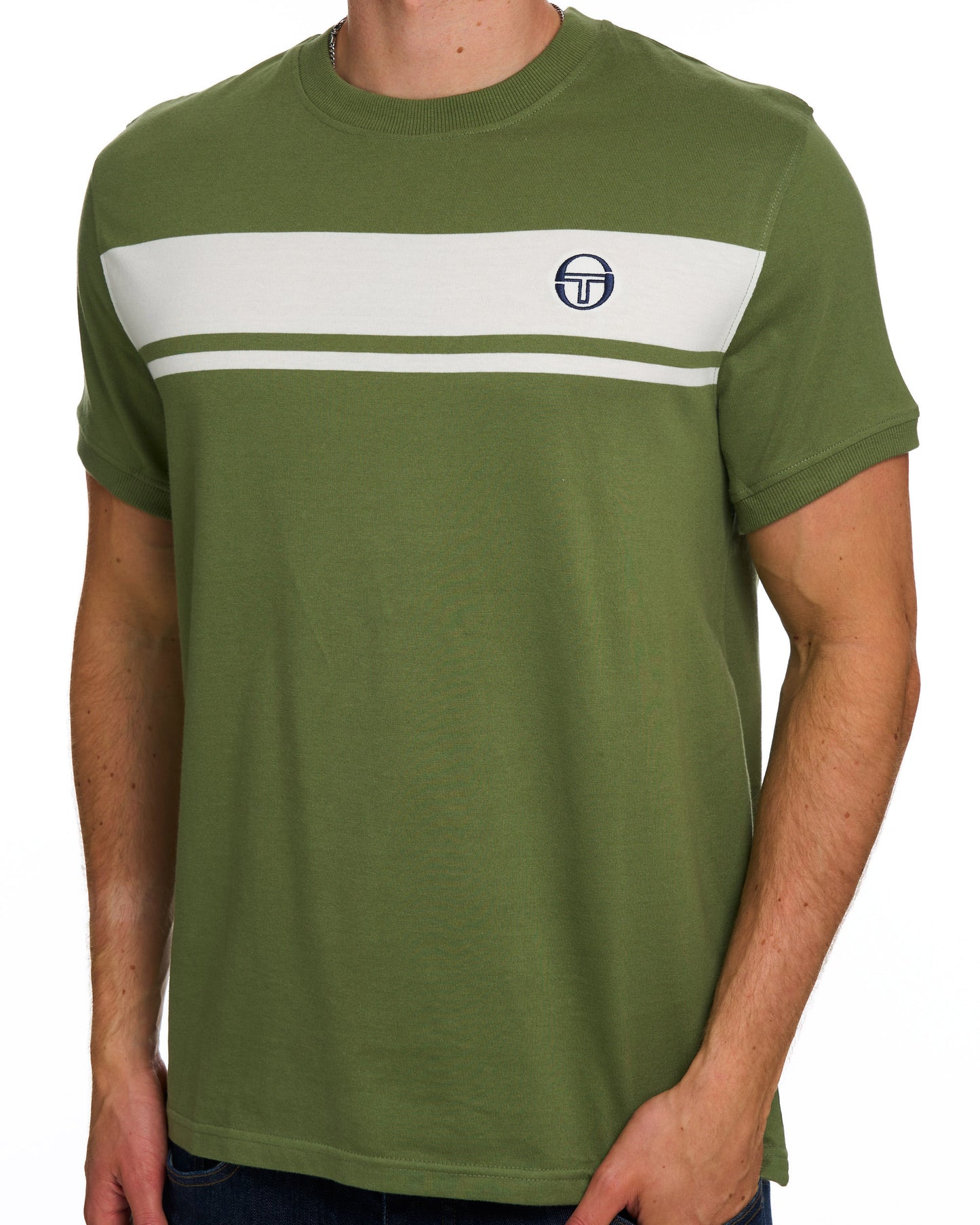 Sergio Tacchini Masters T-Shirt Lodengrün/Gardenia