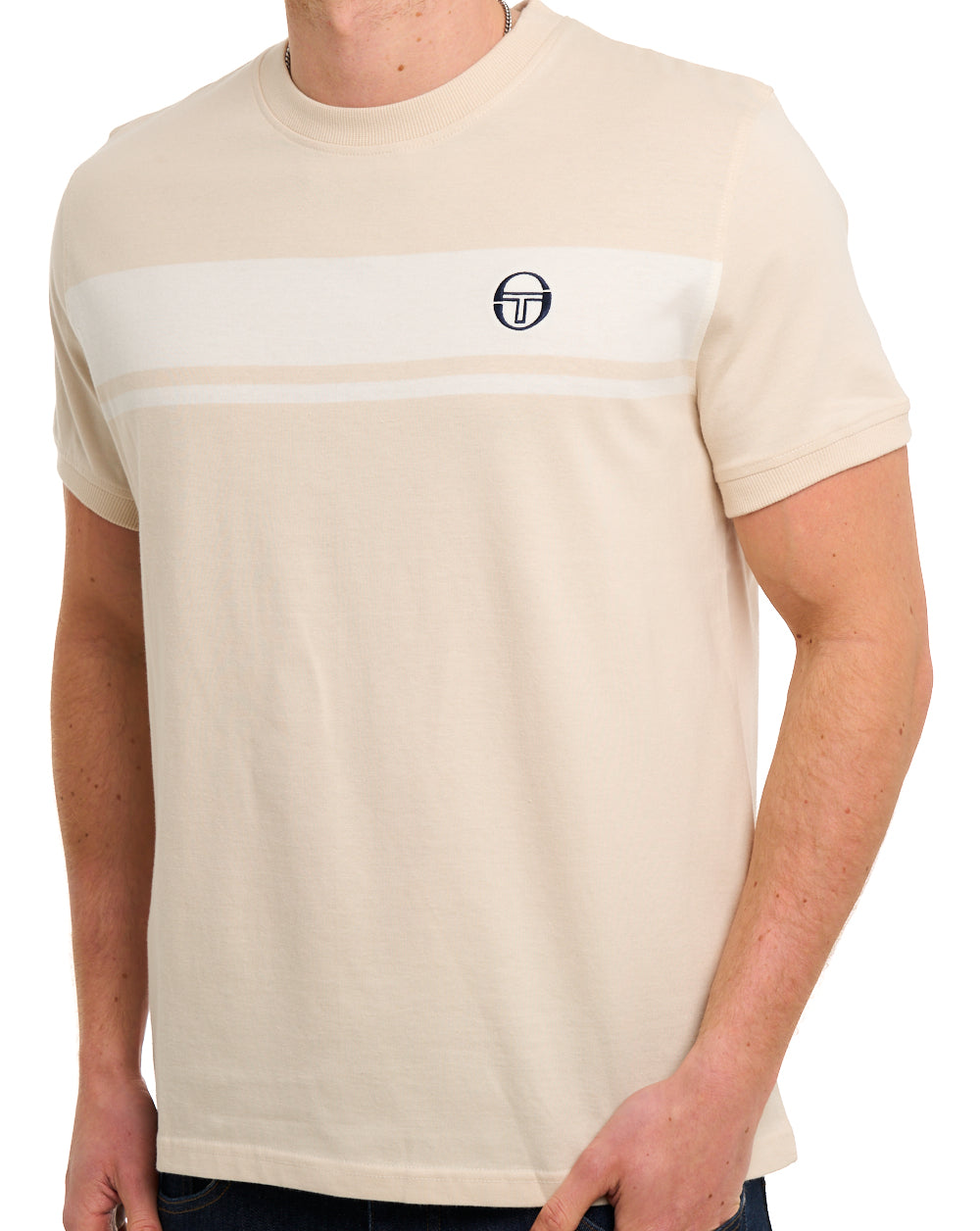 Sergio Tacchini Masters T-Shirt Sandshell/Gardenia