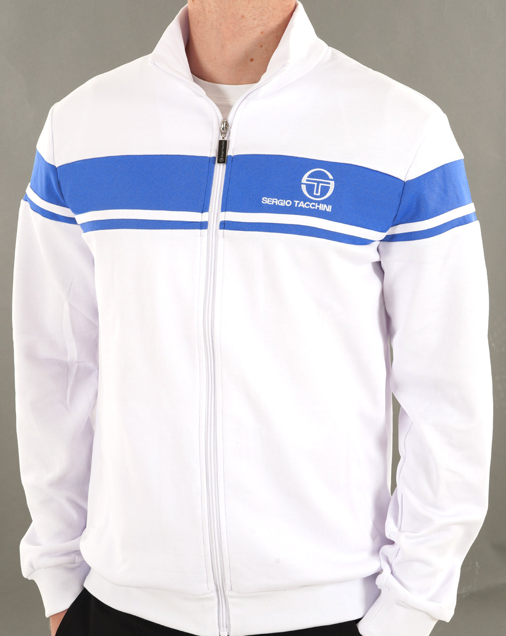 Sergio Tacchini Masters Track Top White/Blue
