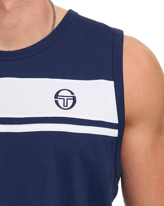 Sergio Tacchini Sergio Tacchini Masters Vest Navy Blue/White