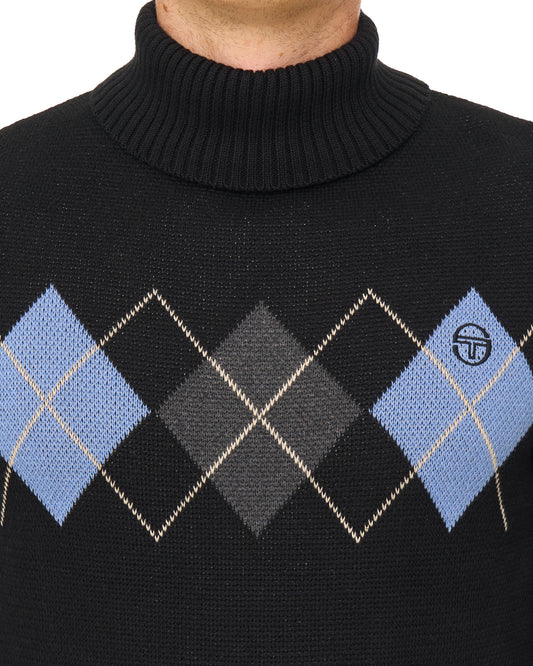 Sergio Tacchini Sergio Tacchini Moretti Roll Neck Knit Black