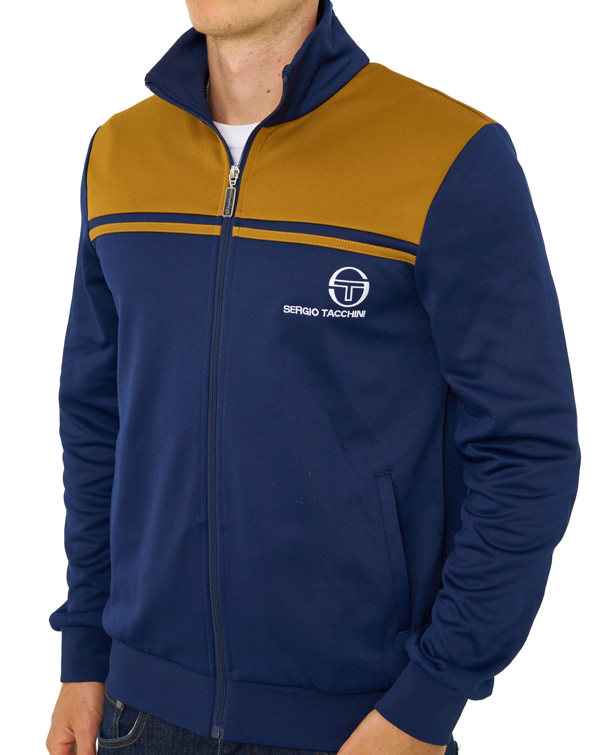 Sergio Tacchini New Young Line Track Top Navy Blue/Golden Brown
