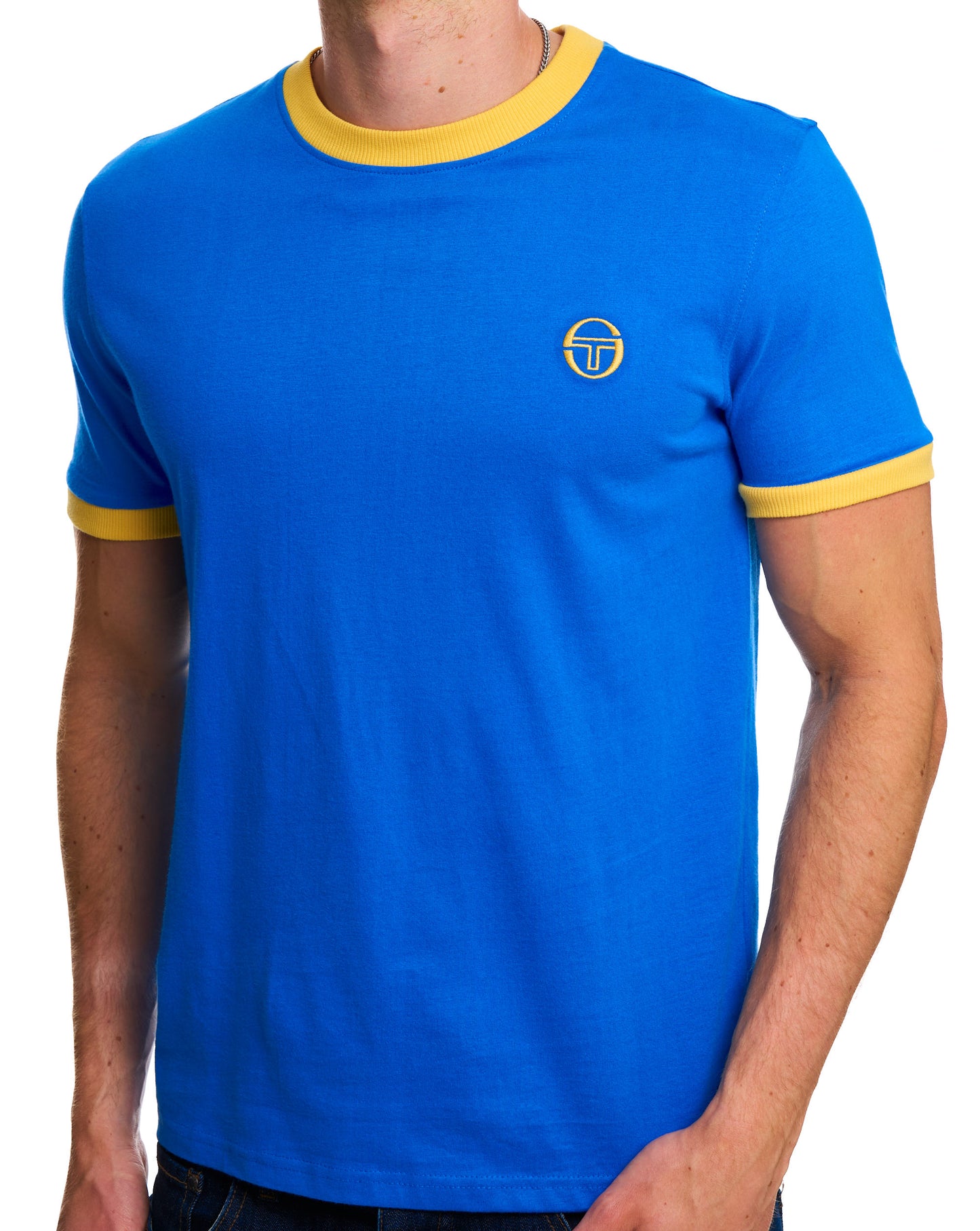 Sergio Tacchini Pro Ringer T-Shirt Blau/Gelb
