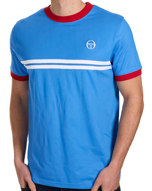 Sergio Tacchini Sergio Tacchini Supermac T-Shirt Blau/Rot