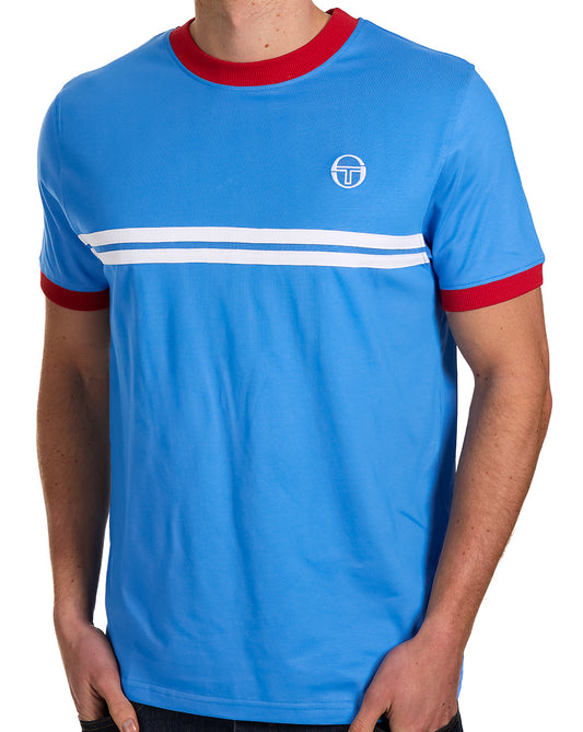 Sergio Tacchini Sergio Tacchini Supermac T-Shirt Blau/Rot