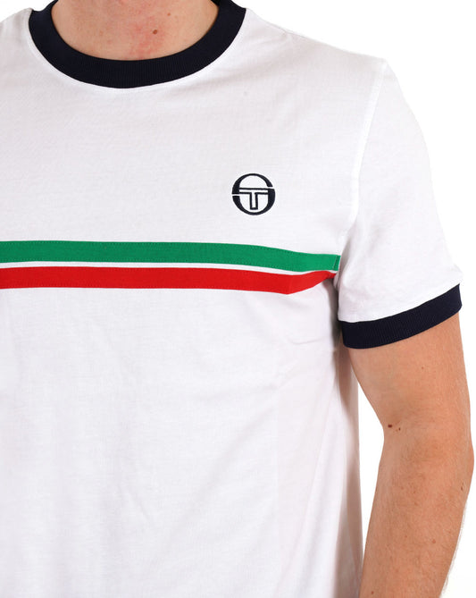 Sergio Tacchini Sergio Tacchini Supermac T-Shirt Weiß/Italien