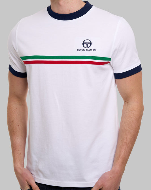 Sergio Tacchini Sergio Tacchini Supermac T-Shirt Weiß/Italien