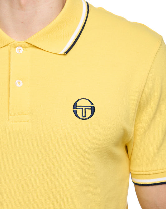 Sergio Tacchini Sergio Tacchini Poloshirt mit Farbverlauf Zitrone/Weiß/Marineblau
