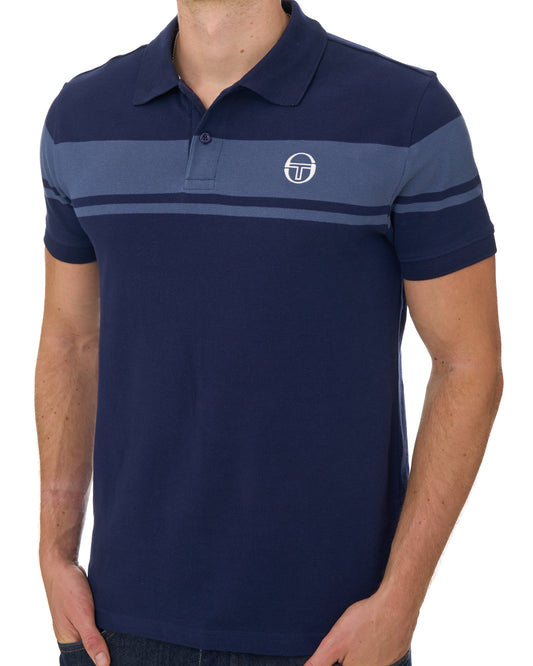 Sergio Tacchini Sergio Tacchini Young Line Polo Shirt Navy Vintage Blue