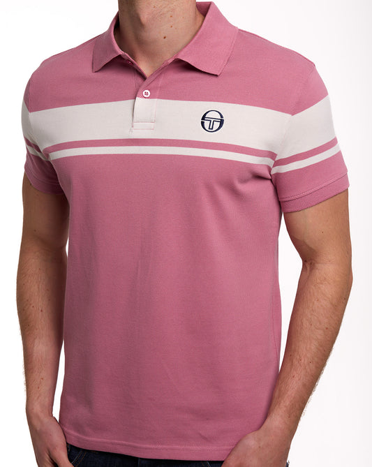 Sergio Tacchini Sergio Tacchini Young Line Poloshirt in der Farbe Fingerhutrosa/Gardenia