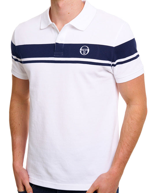 Sergio Tacchini Sergio Tacchini Young Line Poloshirt Weiß/Marineblau