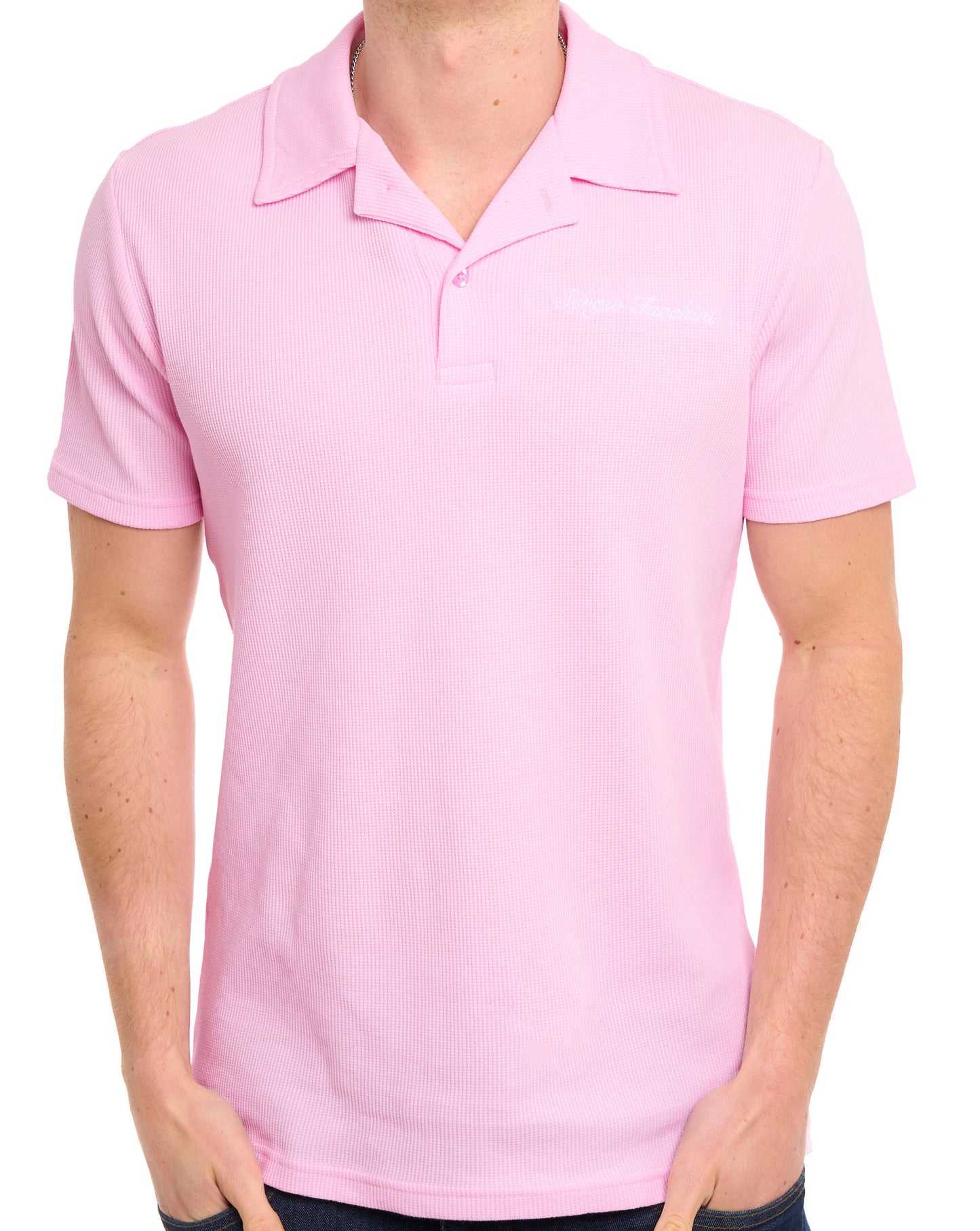 Sergio Tacchini Signature Revere Polo Pink