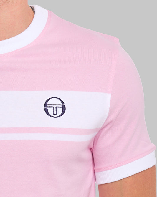 Sergio Tacchini Sergio Tacchini Masters T-Shirt Rosa/Weiß