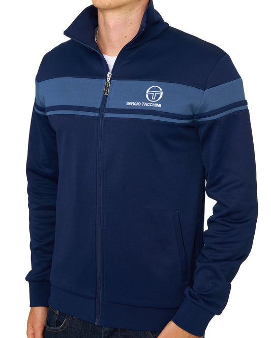 Sergio Tacchini Sergio Tacchini Masters Track Top Navy Blue/Vintage Indigo
