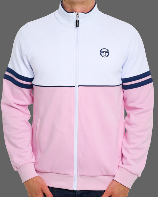 Sergio Tacchini Sergio Tacchini Orion Trainingsjacke Pink/Weiß