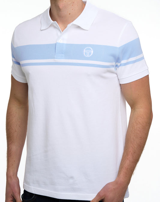 Sergio Tacchini Sergio Tacchini Young Line Poloshirt Weiß/Hellblau