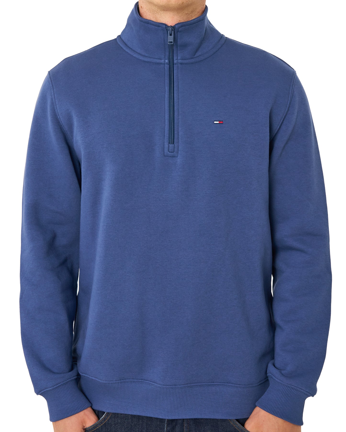 Tommy Jeans 1/4 Zip Neck Sweat Basic Navy
