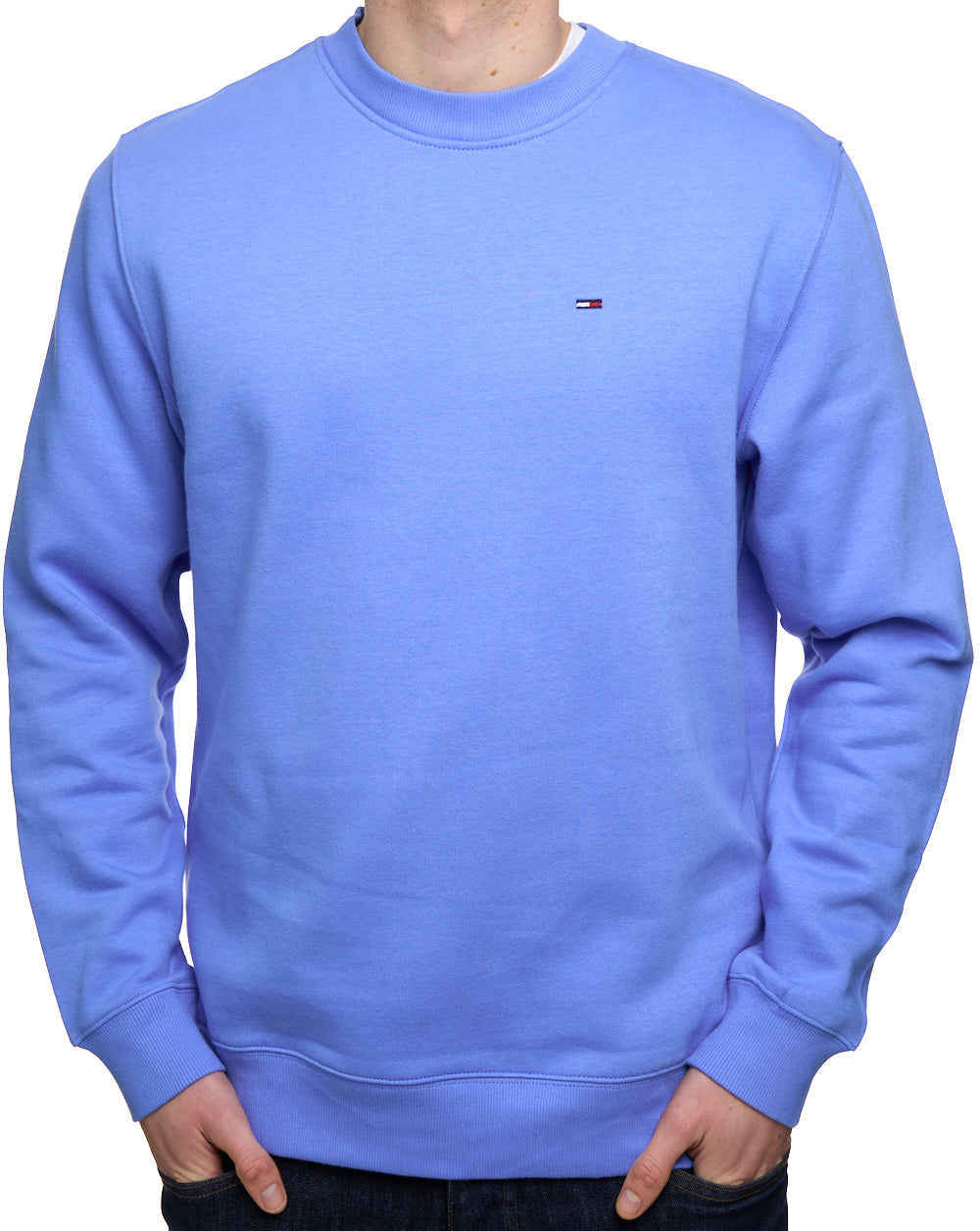 Tommy Jeans Flag Crew Sweatshirt Blue Twilight