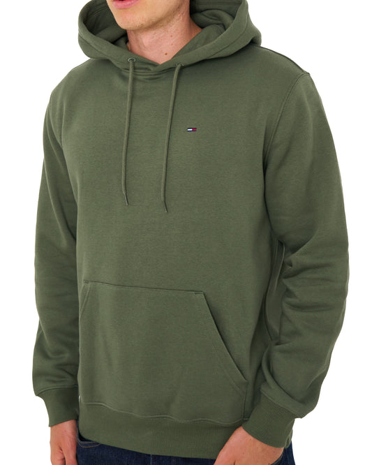 Tommy Hilfiger Tommy Jeans Flag Patch Hoodie Rocky Mountain Green