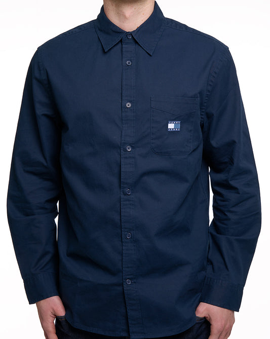 Tommy Jeans Tommy Hilfiger WASHED TWILL SHIRT Dunkelblau