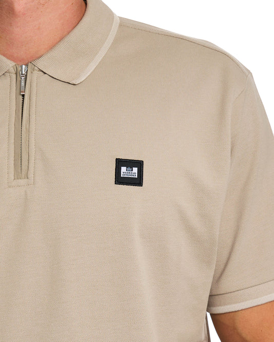 Weekend Offender Weekend Offender Monti Zip Polo Shirt Deep Stone