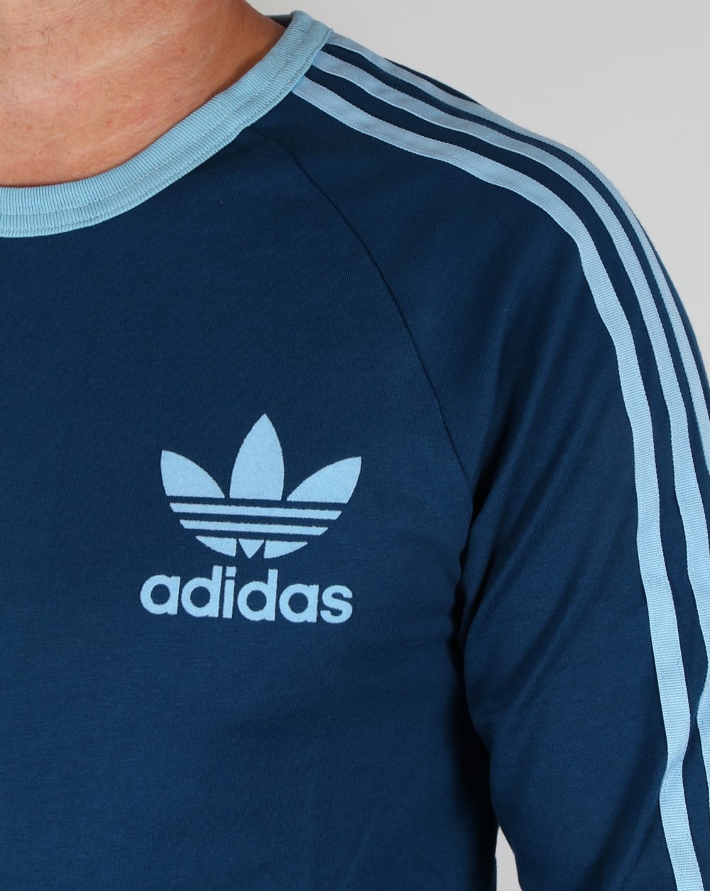 Adidas Originals Adicolour Long Sleeve T-shirt Shadow Blue/Clear Blue