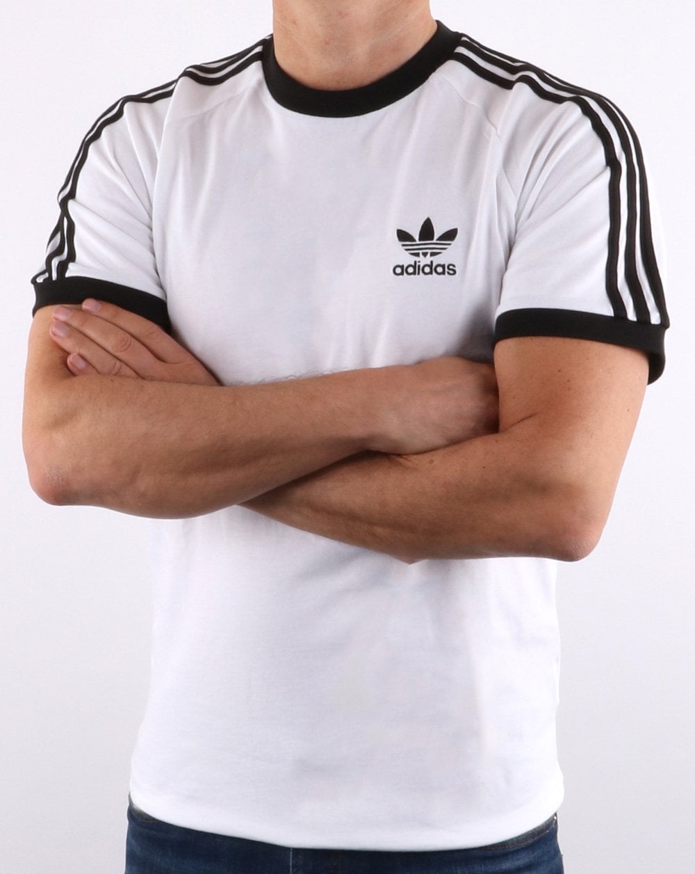 Adidas Originals Retro 3 Stripes T-shirt White
