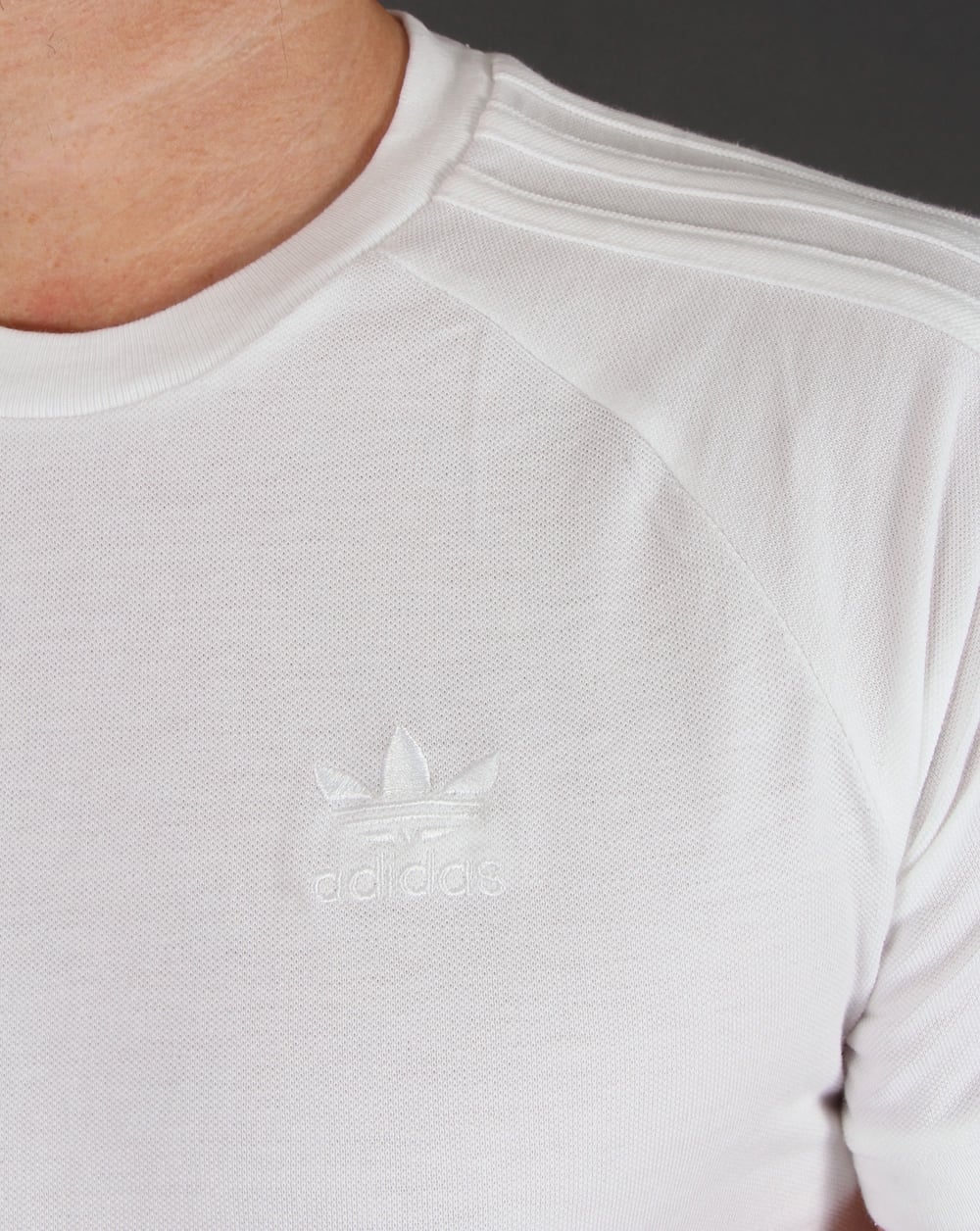 Adidas Originals Triple Stripe T shirt White