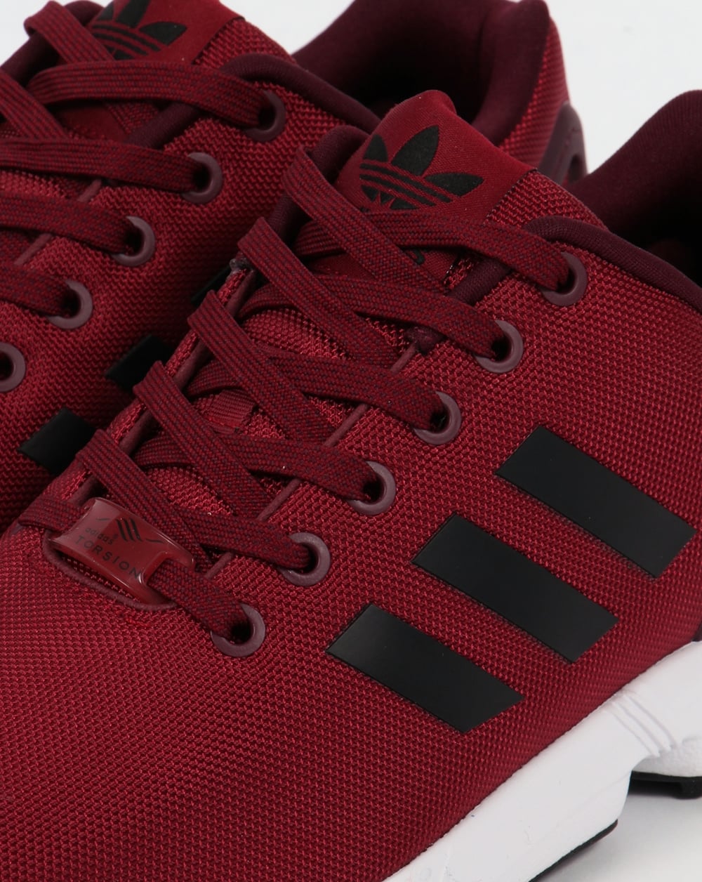 Adidas ZX Flux Trainers Burgundy/Black