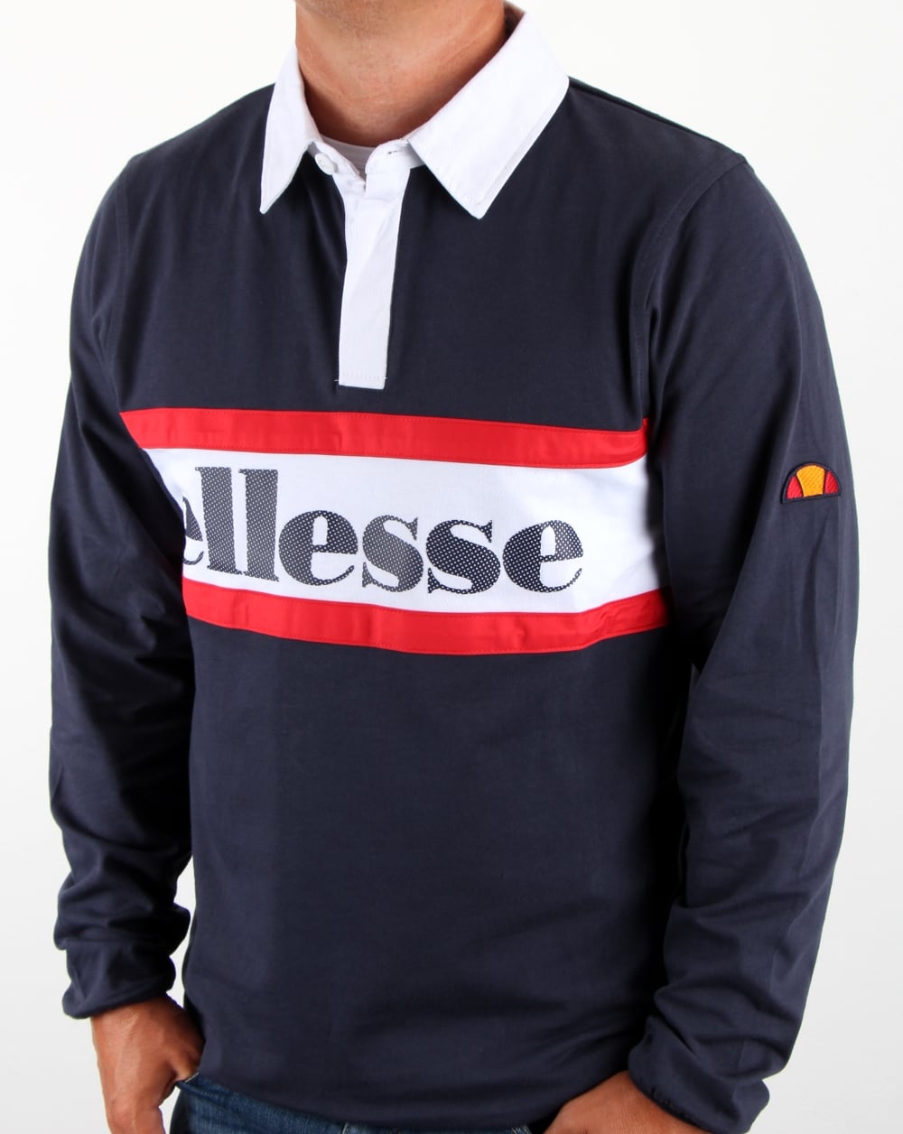 Ellesse Borsotti Rugby Top Navy