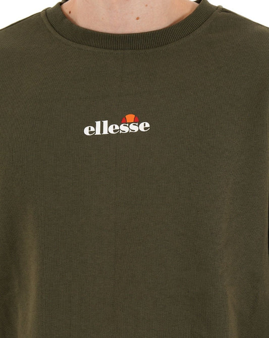 Ellesse Ellesse Sweatshirt mit Logo auf der Brust Khaki