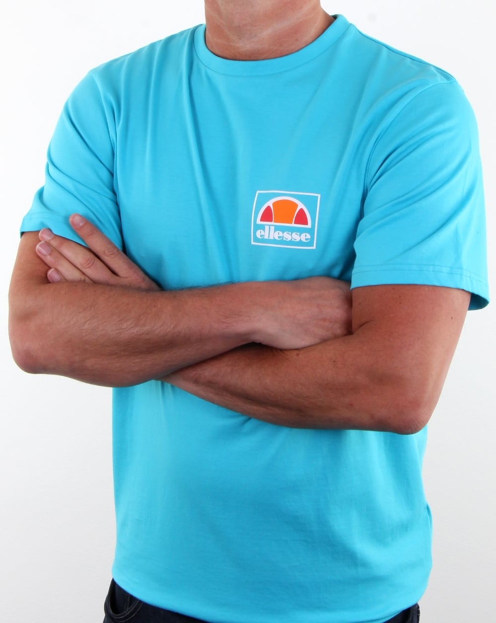 Ellesse Emeroni T Shirt Blue Atoll