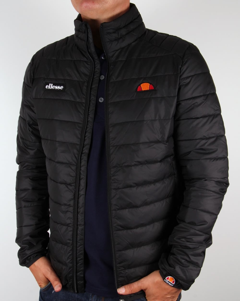 Ellesse Funnel Bubble Jacket Black