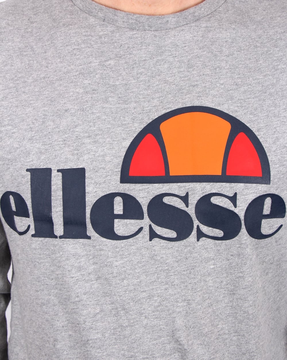 Ellesse Grazie Long Sleeve T-Shirt Grey Marl