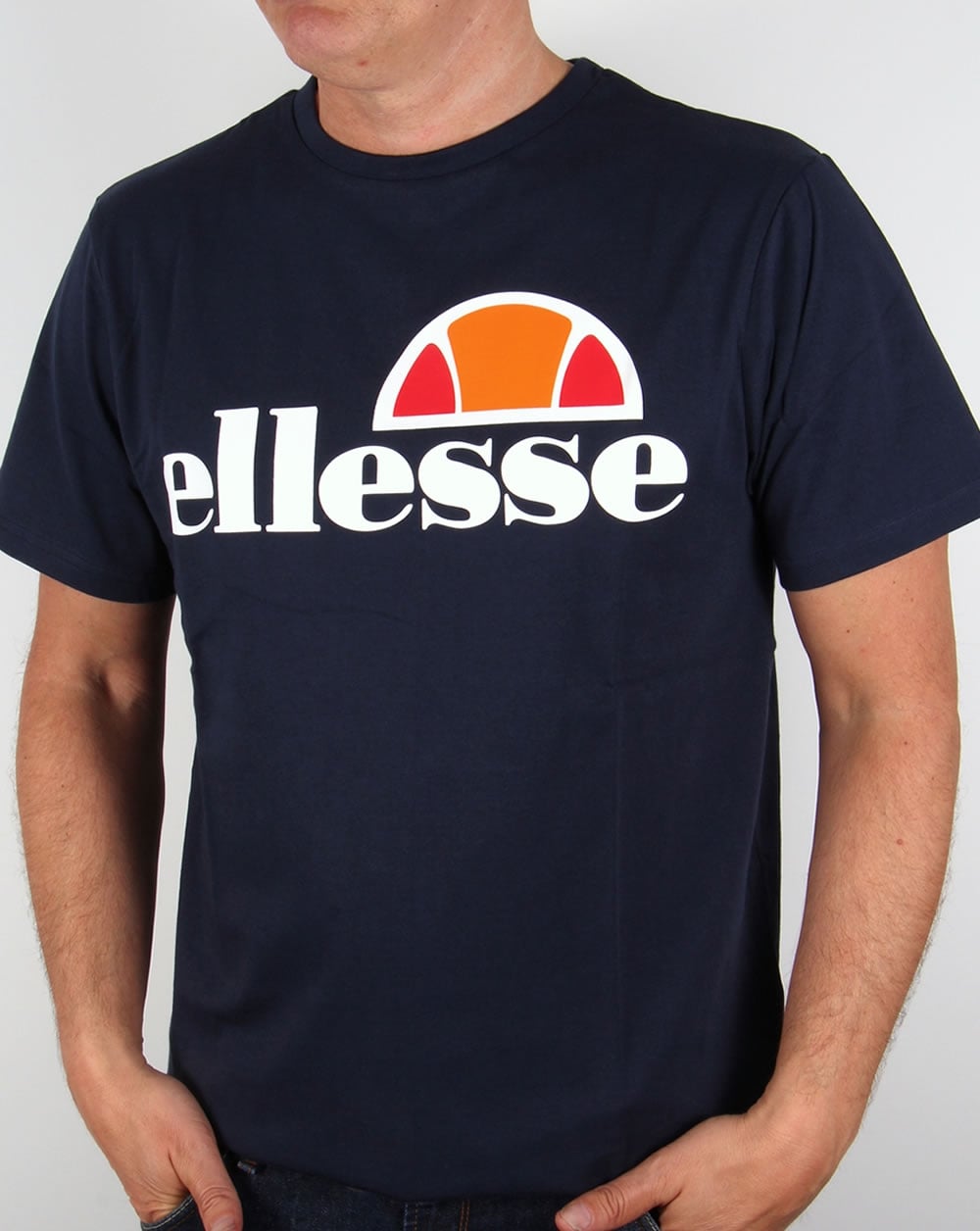Ellesse Logo T-shirt Double Pack Navy/White