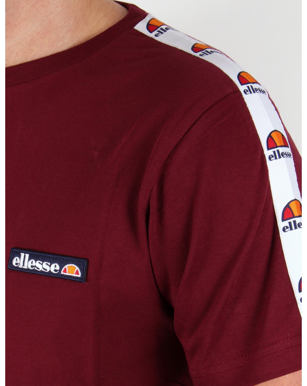 Ellesse Merlo Taping T-shirt Burgundy