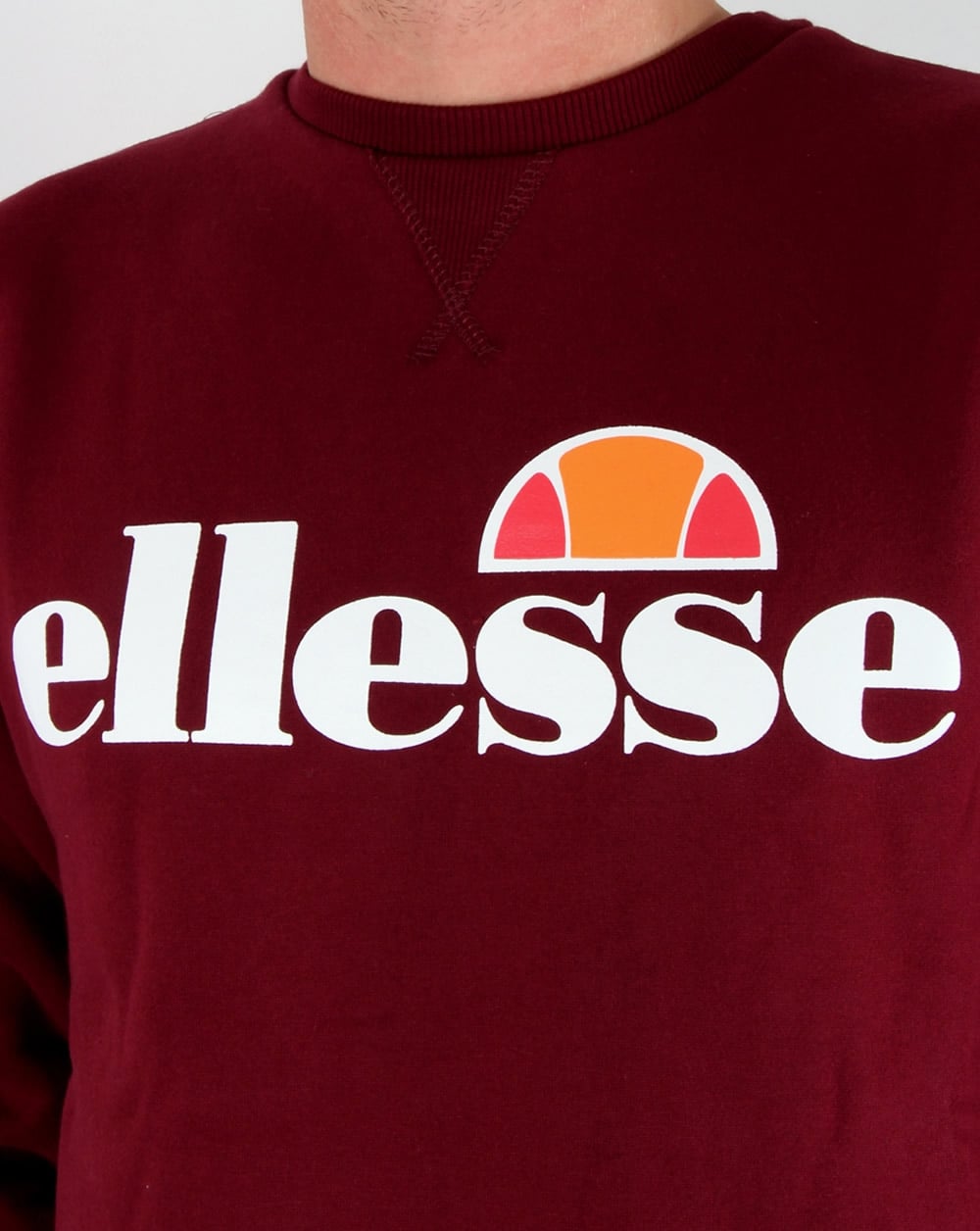 Ellesse New Logo Sweatshirt Burgundy