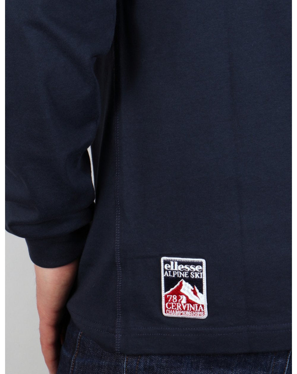 Ellesse Penguin Long Sleeve T-shirt Navy Blue