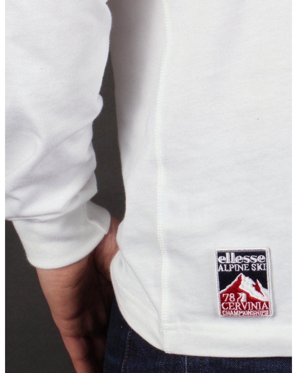Ellesse Penguin Long Sleeve T-shirt White