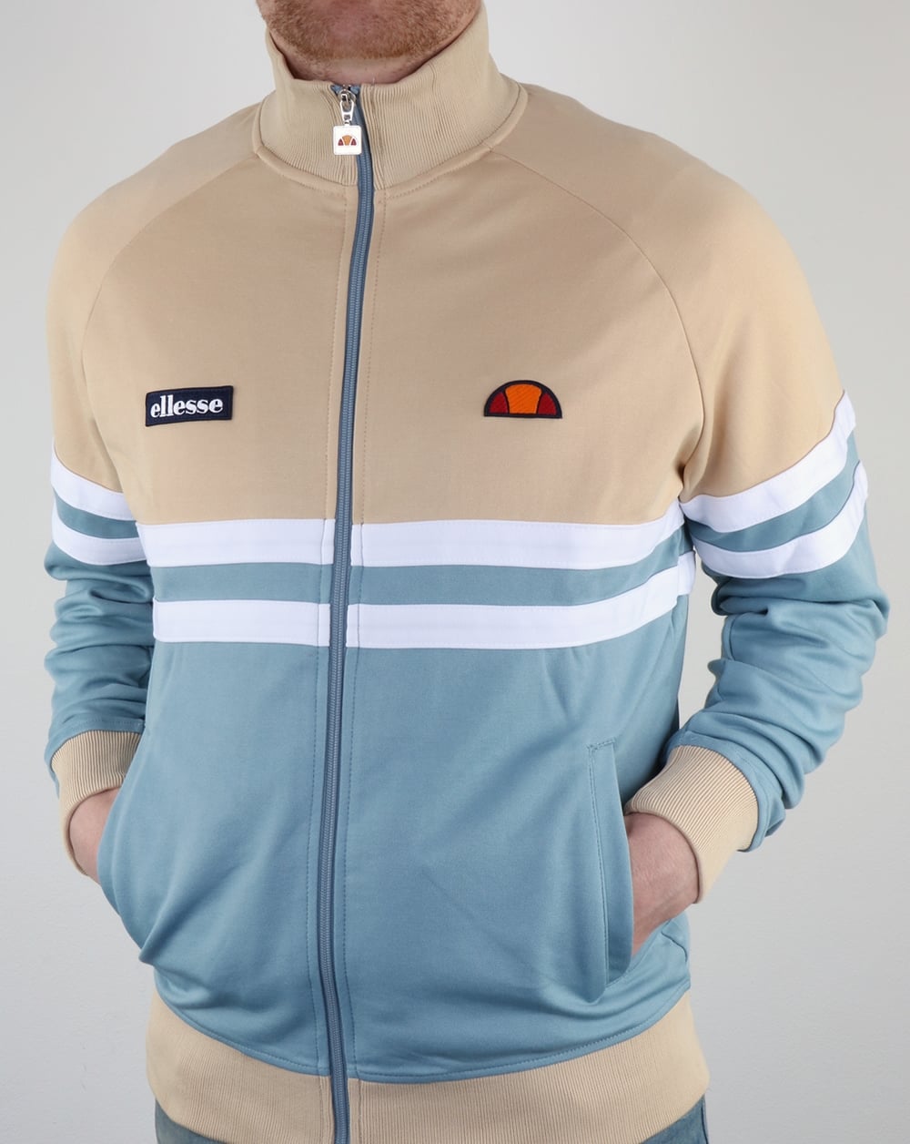 Ellesse Rimini Track Top Blue/Sand