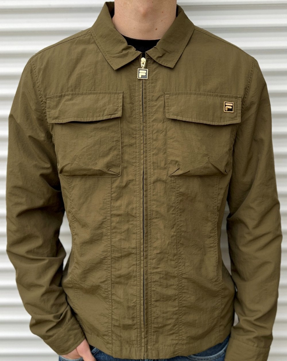 Fila Gold Kasa Over Shirt Dark Olive