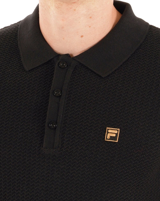 Fila Gold Fila Gold Sander Strickpolo Schwarz