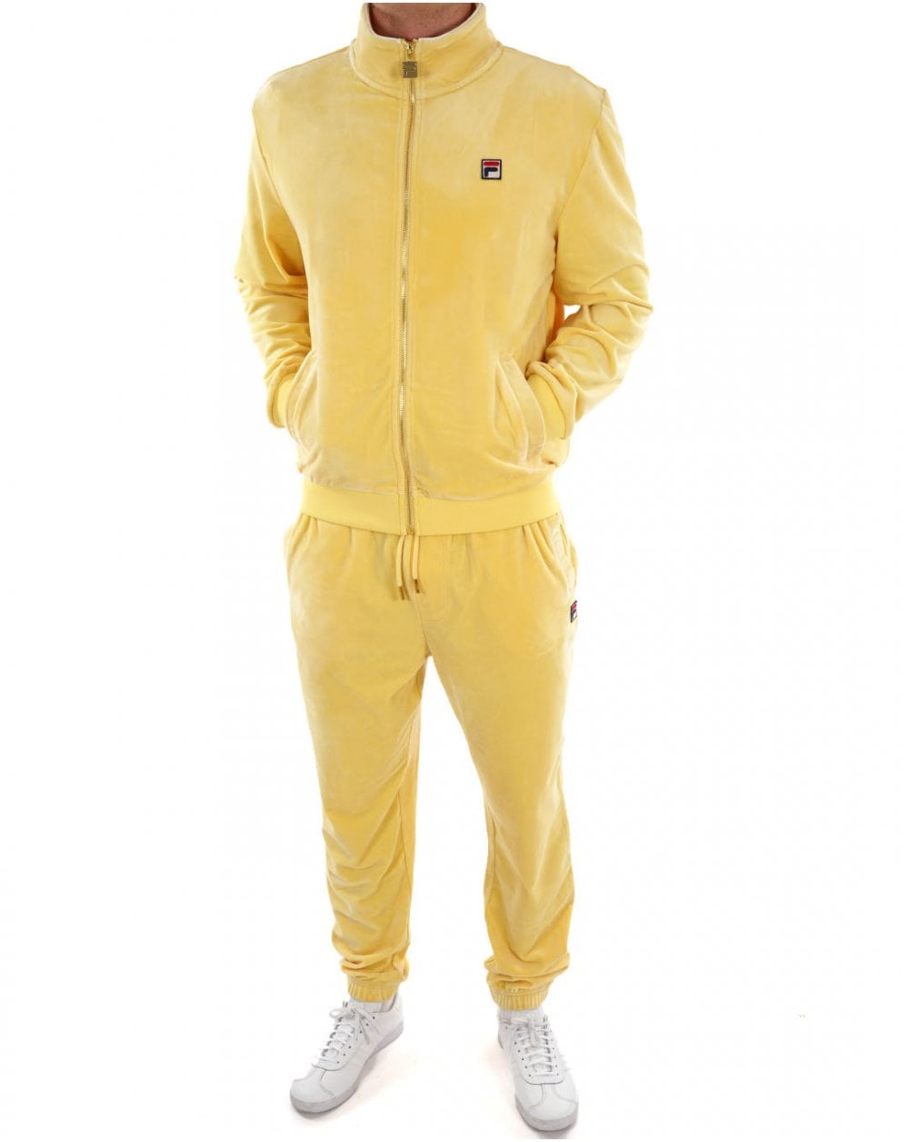 Fila Vintage Eddie Velour Track Pants Light Yellow