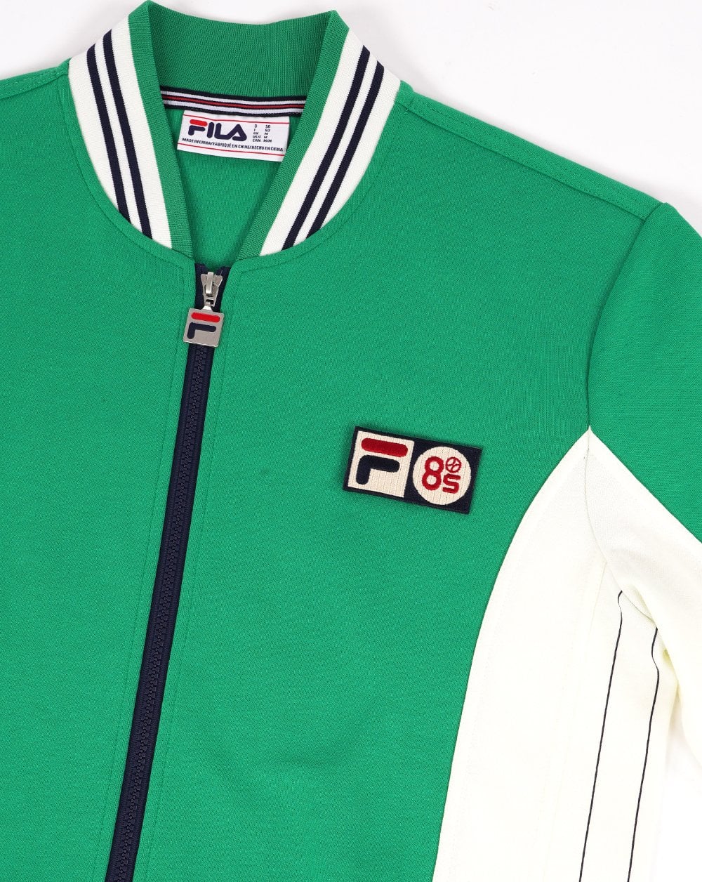 Fila Vintage Mk1 Settanta Twin Badge Track Top Green/Gardenia