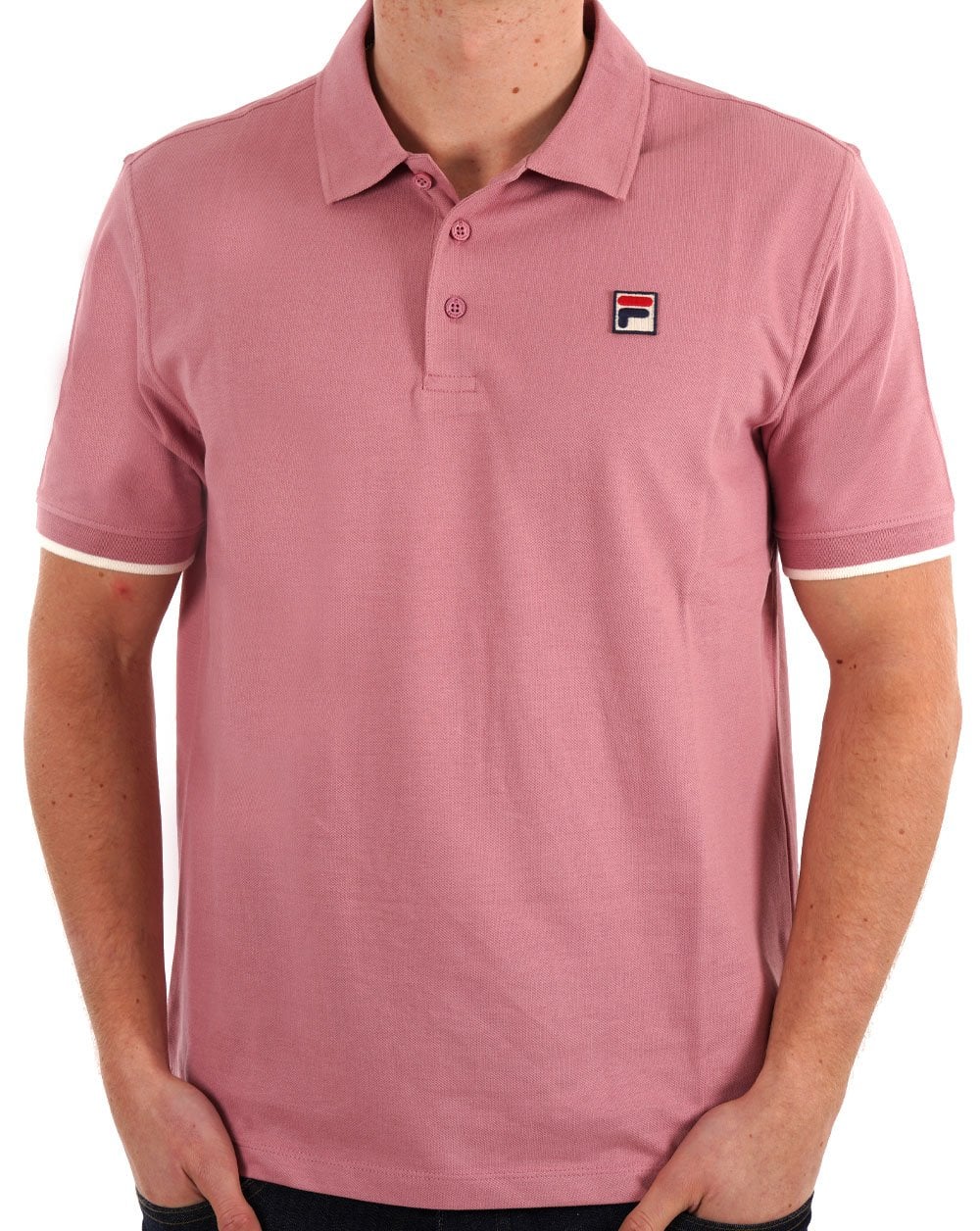 Fila Vintage Polo Shirt Deep Pink