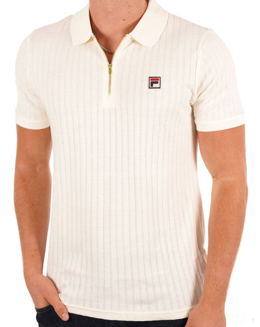 Fila Vintage Fila Vintage Zip Polo Gardenia
