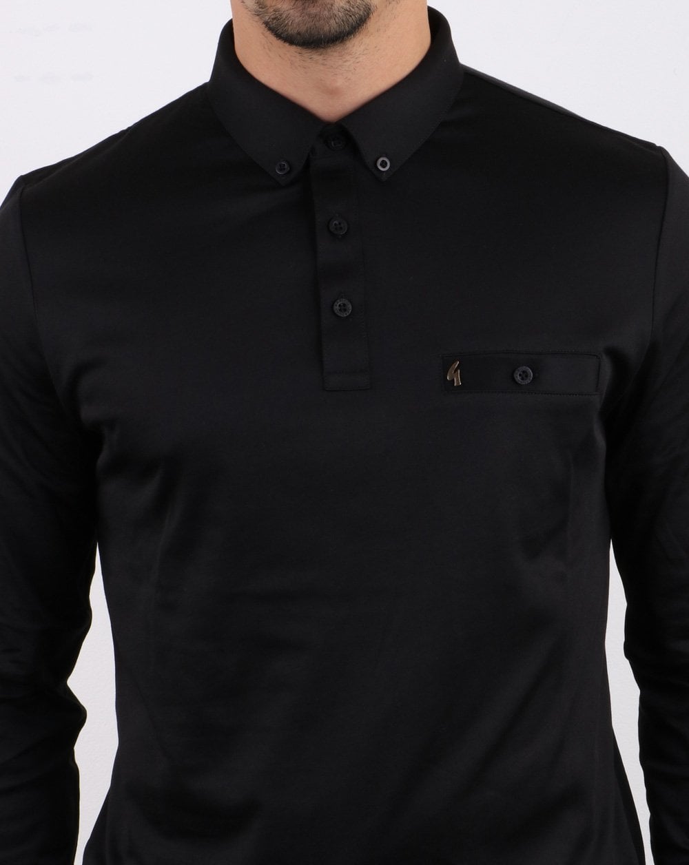 Gabicci Vintage Britman Polo Shirt Black